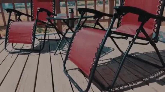 Outdoor Modern Lounge Klappstühle Edelstahl Aluminium verstellbar faltbar Sun Beach Freizeit Lazy Lounge Chair