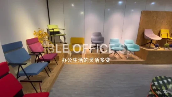 Büromöbel Armlehnen Besucherkonferenz Stoffstuhl mit festen Beinen